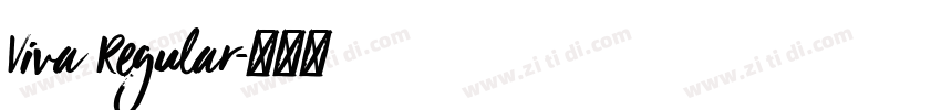 Viva Regular字体转换